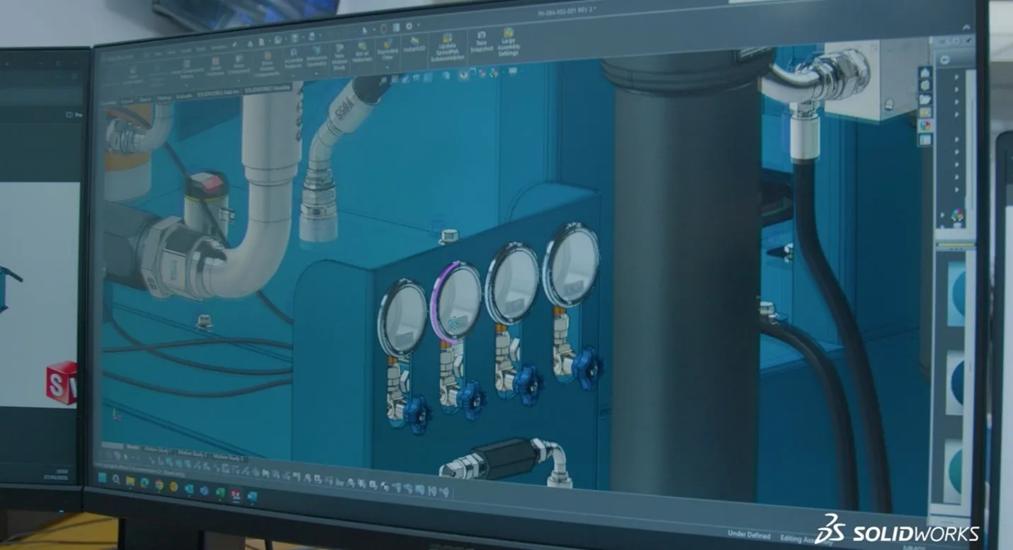 Trident: sistemas hidráulicos servocontrolados projetados em SOLIDWORKS — imagem 2